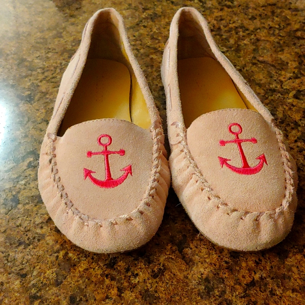 Pink Suede Talbots Slip-ons